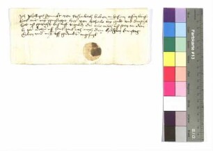 Philipp Symolt von Rossenbach: Dienstgeld; Siegel: Philipp Symolt.