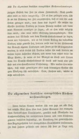 102-110 Die allgemeinen deutschen evangelischen Kirchenversammlungen