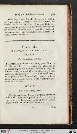 Cap. III: De svavitate dicendi
