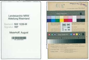 Entnazifizierung August Meierhoff , geb. 29.06.1905 (Angestellter)
