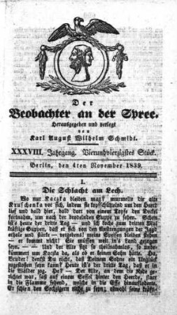 44. Stueck, 4. November 1839