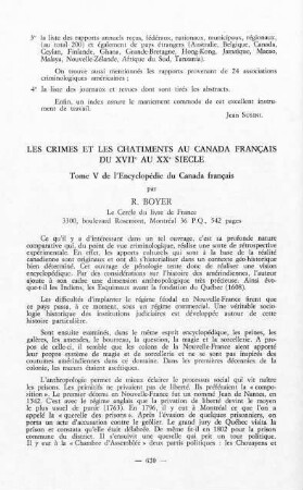 630-631, Les crimes et les châtiments au Canada français du XVIIe au XXe siècle, par R. Boyer
