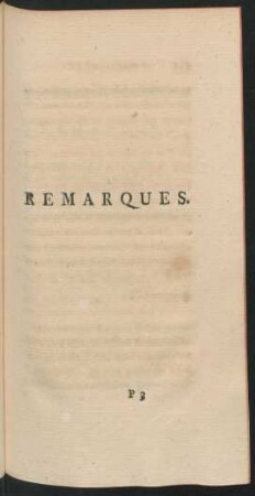 Remarques