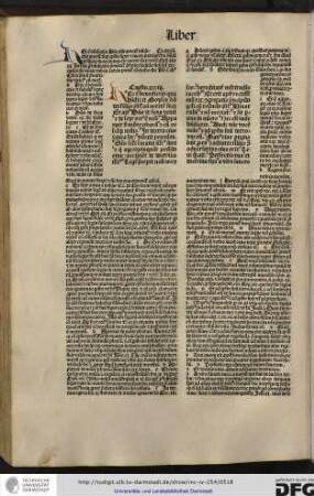 Capitulum xxxiii. Hec est benedictio. Hic consequenter ponitur benedictio Moyse super populum...