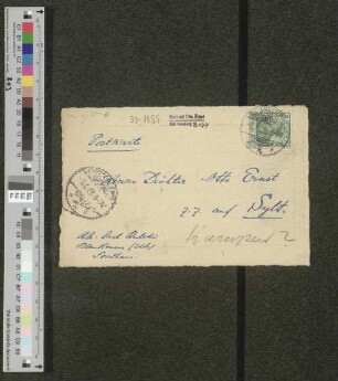 Postkarte an Otto Ernst