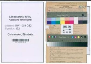 Entnazifizierung Elisabeth Christensen , geb. 21.04.1889 (Berufsberaterin)