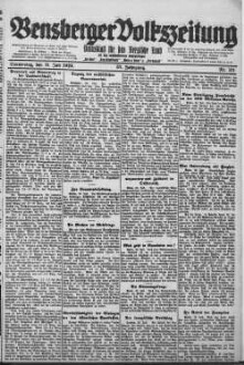 Bensberger Volkszeitung. 1907-1929