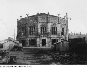 Leipzig, Panorama der Schlacht bei Leipzig, Feldbahngleise