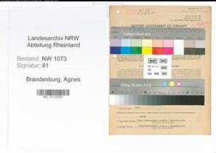 Entnazifizierung Agnes Brandenburg , geb. 31.10.1901 (Mitinhaberin)