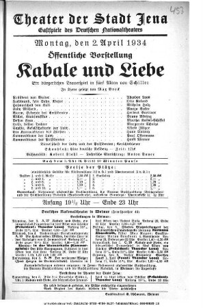 Kabale und Liebe