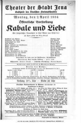 Kabale und Liebe