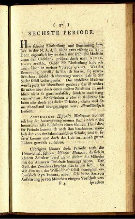 Sechste Periode.