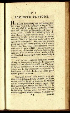 Sechste Periode.