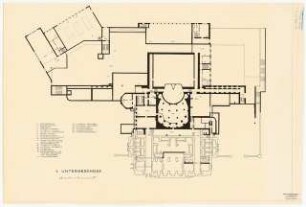 Staatstheater Kassel: Grundriss 1. UG 1:200
