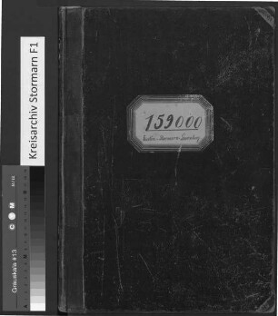 Herdbuch Kühe: Kreise Eutin, Stormarn, Herzogtum Lauenburg: Nr. 159.001-160.000