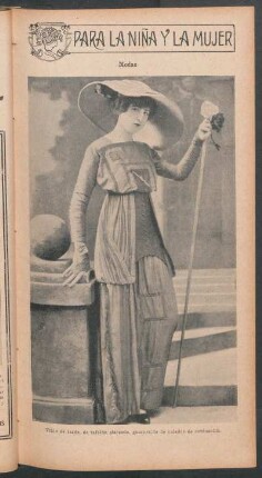 Modas - Traje de tarde, de tafetán glaseado [...] - [Fotografía]