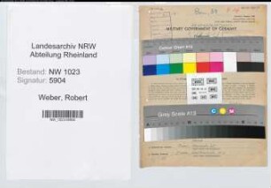 Entnazifizierung Robert Weber , geb. 23.04.1910 (Bankangest.)