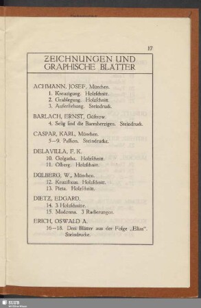 Zeichnungen und graphische Blätter