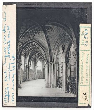 Noyon: Kathedrale, Innenraum, Empore über dem Chorumgang, Nordseite