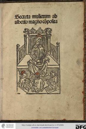 Secreta mulierum ab Alberto Magno composita.