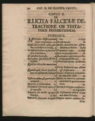 Caput II. De Illicita Falcidiae Detractione Ob Testatoris Prohibitionem.