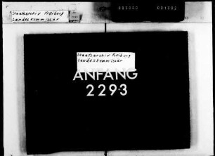 Anschaffung von Kanzleieinrichtungsgegenständen für die Bezirksämter, Führung des Inventars, Beseitigung von Hoheitszeichen der früheren Regierung