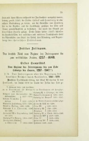 Dritter Zeitraum. Das deutsche Reich vom Beginne des Interregnums bis zum westfälischen Frieden, 1257-1648