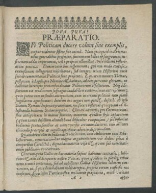 Praeparatio.