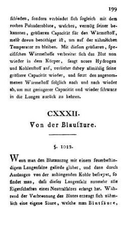 CXXXII. Von der Blausäure.
