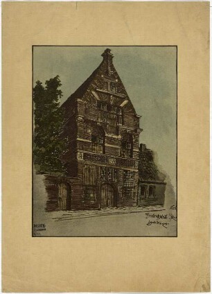 Sog. Alte Münze in Friedrichstadt, Giebelfront