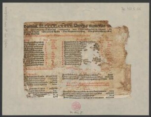 Almanach auf das Jahr 1490