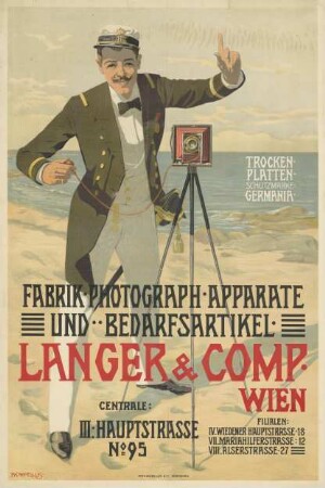 Photographie. Apparate und Bedarfsartikel. Langer & Comp. Wien