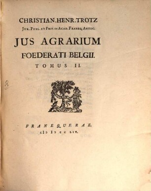 Jus Agrarium Foederati Belgii, 2