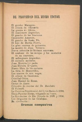 [Publicidad] De propiedad del mismo editor