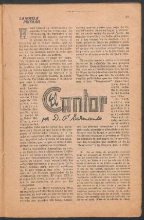 El cantor