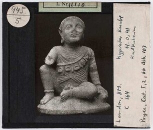London, British Museum: Kyprischer Knabe, Kalkstein