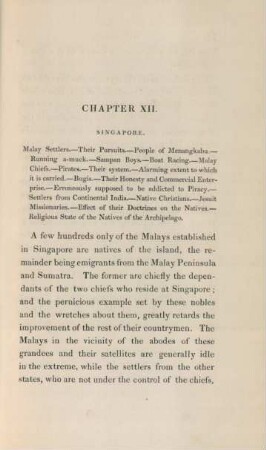 Chapter XII. Singapore