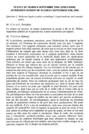 89-117, Médecine légale et police scientifique / Legal medicine and scientific police