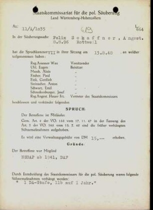 Schaffner, Felix