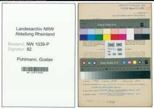 Entnazifizierung Gustav Pohlmann , geb. 07.03.1894 (Beamter)