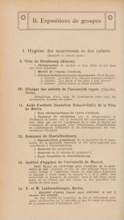 B. Expositions de groupes