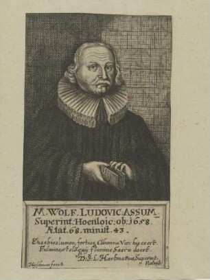 Bildnis des Wolf. Ludovic Assum