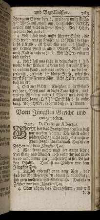 Vom Jüngsten Gericht und ewigen Leben.