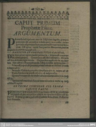 Caput Primum Prophetae Esaiae