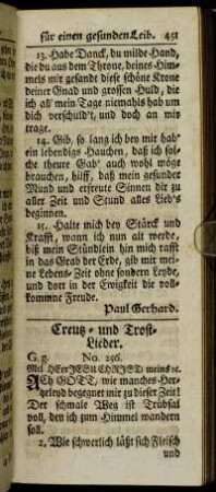 Creutz- und Trost-Lieder.