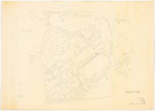 Grünflächen am Schulzentrum, Hilden: Lageplan 1:1000 (Zeichnung des Architekten)