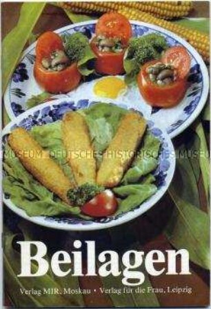 Heft mit Rezepten für Beilagen zu Hauptgerichten
