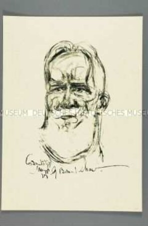Bildnis des Schriftstellers George Bernard Shaw (1)