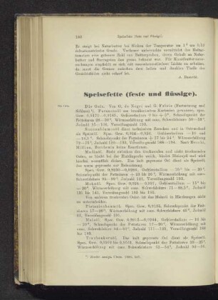 Speisefette (feste und flüssige)