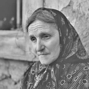 Porträt einer Frau aus Burg-Kaupern. : Portret žony z Kupaŕskich Bórkowow.
